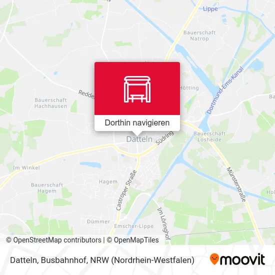 Datteln, Busbahnhof Karte