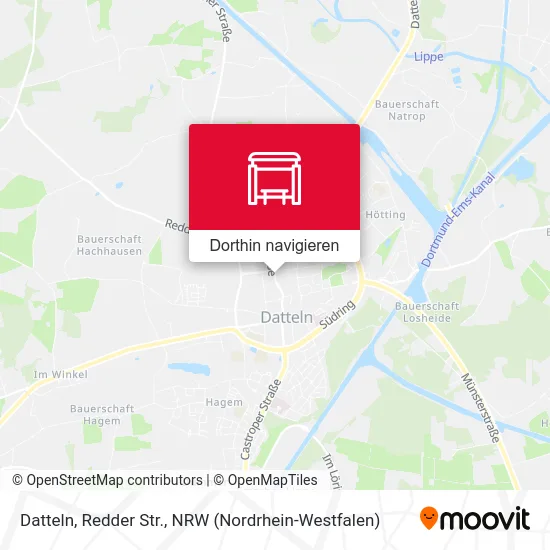 Datteln, Redder Str. Karte