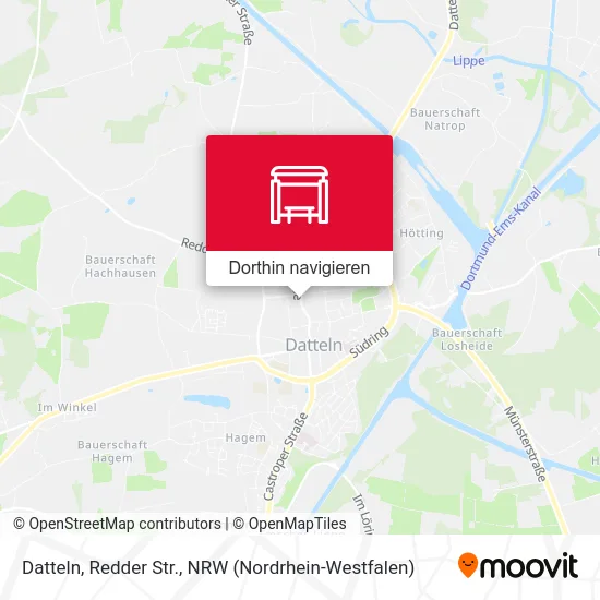 Datteln, Redder Str. Karte