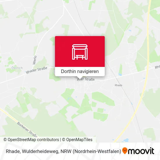 Rhade, Wulderheideweg Karte