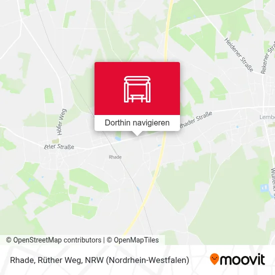 Rhade, Rüther Weg Karte