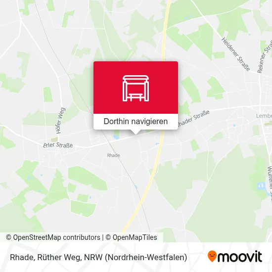 Rhade, Rüther Weg Karte