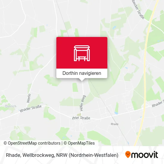 Rhade, Wellbrockweg Karte