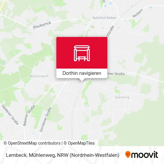 Lembeck, Mühlenweg Karte