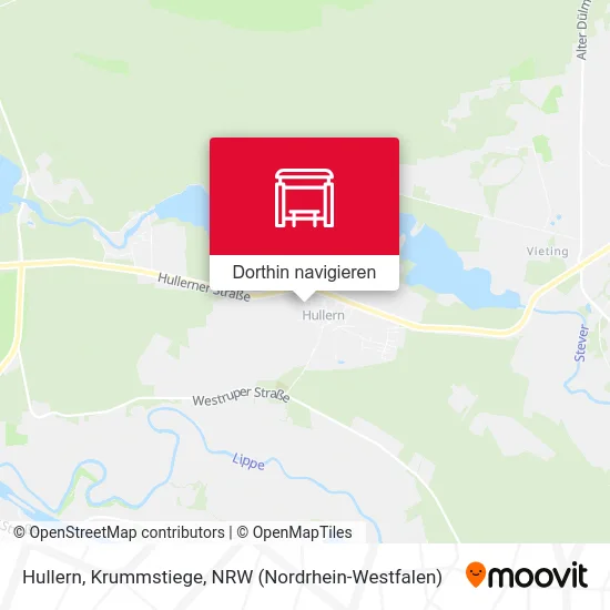 Hullern, Krummstiege Karte