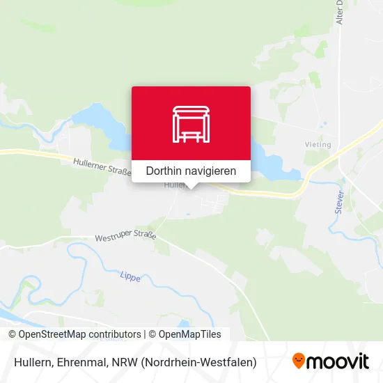 Hullern, Ehrenmal Karte