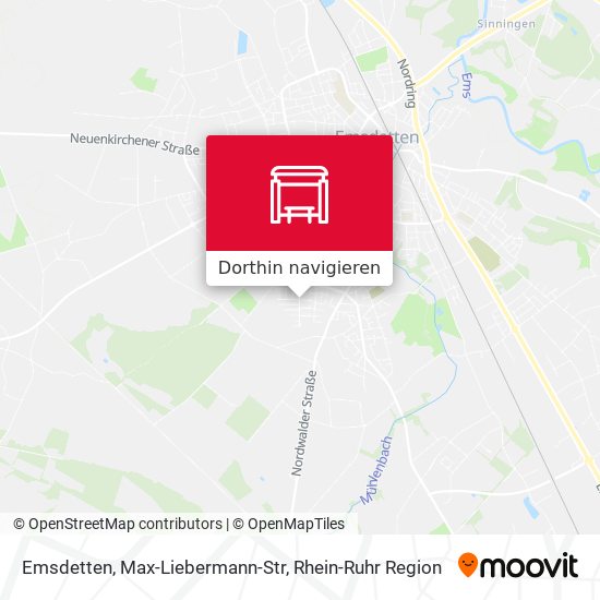 Emsdetten, Max-Liebermann-Str Karte