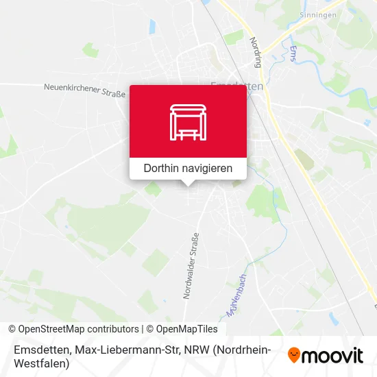 Emsdetten, Max-Liebermann-Str Karte