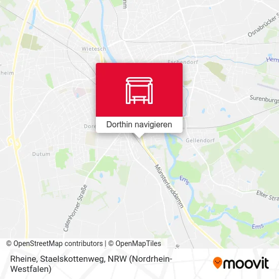 Rheine, Staelskottenweg Karte