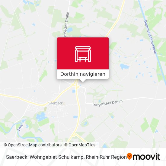 Saerbeck, Wohngebiet Schulkamp Karte