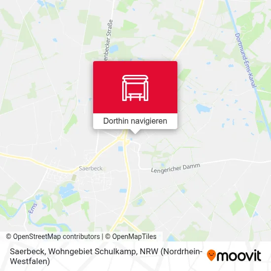 Saerbeck, Wohngebiet Schulkamp Karte