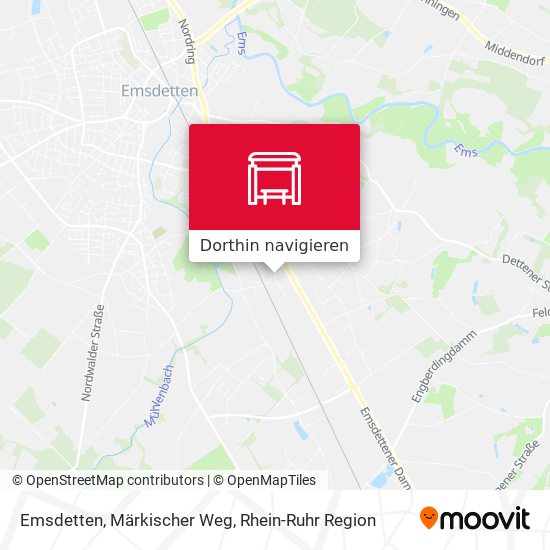 Emsdetten, Märkischer Weg Karte