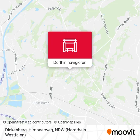 Dickenberg, Himbeerweg Karte