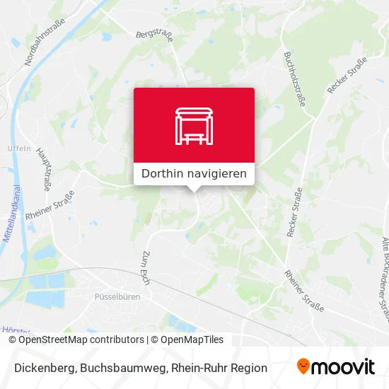 Dickenberg, Buchsbaumweg Karte