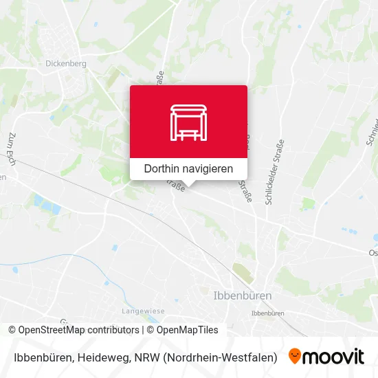Ibbenbüren, Heideweg Karte