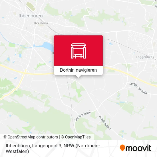 Ibbenbüren, Langenpool 3 Karte