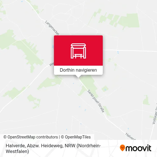Halverde, Abzw. Heideweg Karte