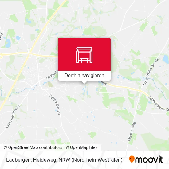 Ladbergen, Heideweg Karte