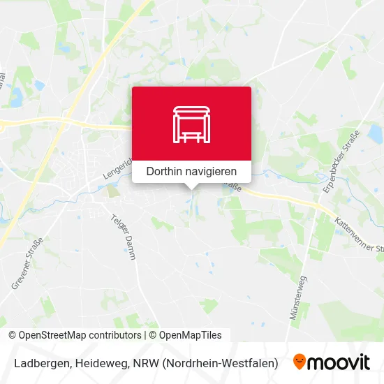 Ladbergen, Heideweg Karte