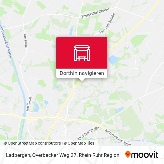 Ladbergen, Overbecker Weg 27 Karte