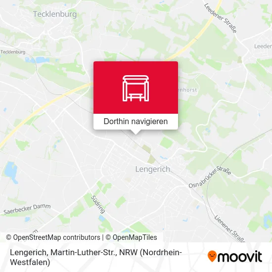 Lengerich, Martin-Luther-Str. Karte