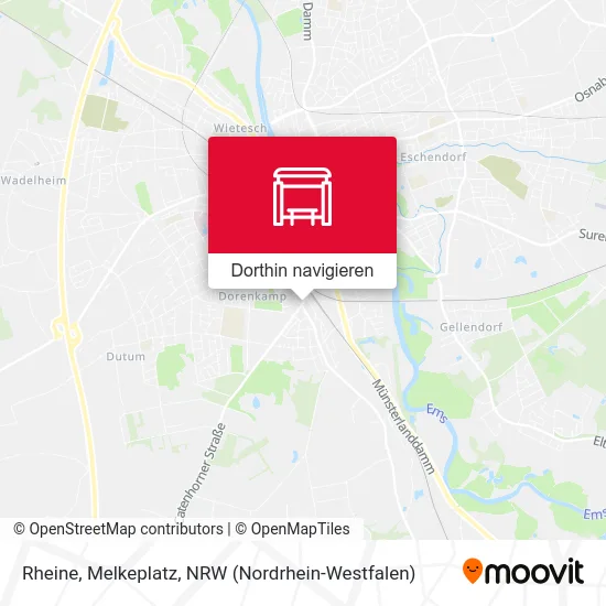 Rheine, Melkeplatz Karte