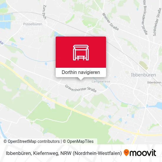 Ibbenbüren, Kiefernweg Karte