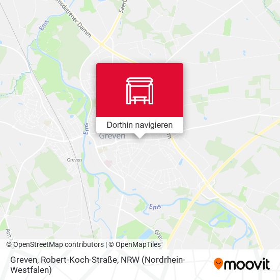 Greven, Robert-Koch-Straße Karte
