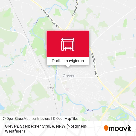 Greven, Saerbecker Straße Karte