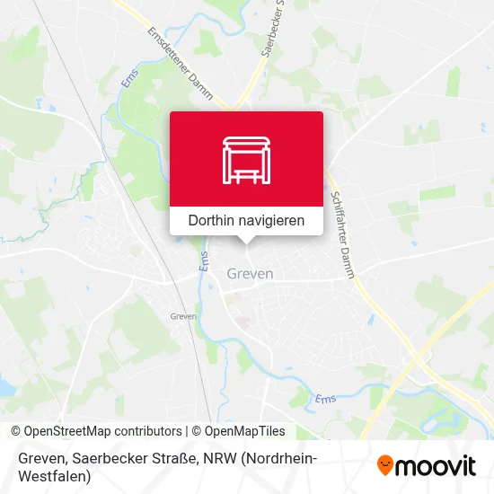 Greven, Saerbecker Straße Karte