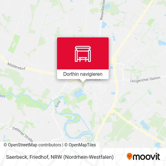 Saerbeck, Friedhof Karte