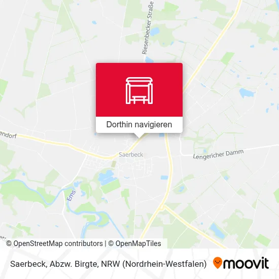 Saerbeck, Abzw. Birgte Karte