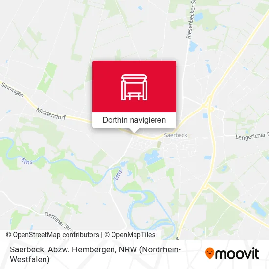 Saerbeck, Abzw. Hembergen Karte