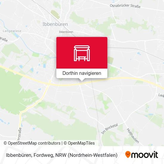 Ibbenbüren, Fordweg Karte