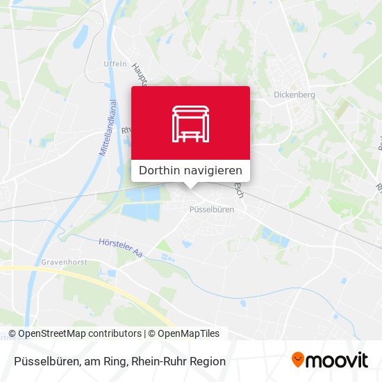 Püsselbüren, am Ring Karte