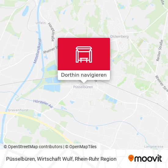 Püsselbüren, Wirtschaft Wulf Karte
