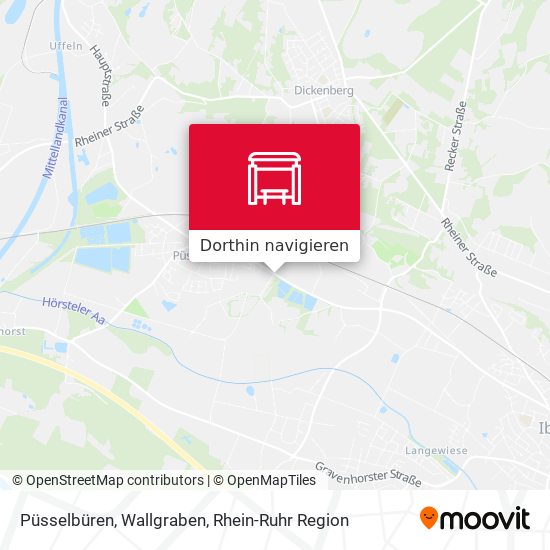 Püsselbüren, Wallgraben Karte