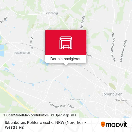 Ibbenbüren, Kohlenwäsche Karte