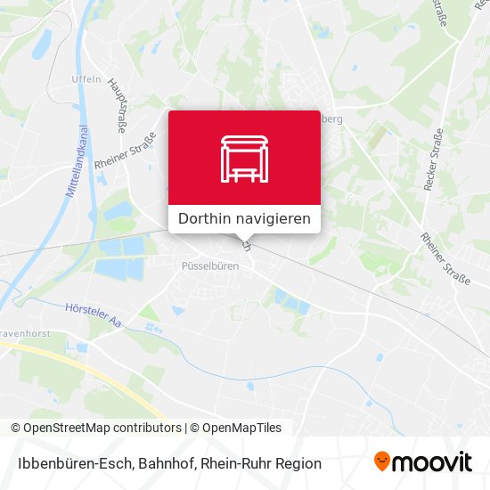 Ibbenbüren-Esch, Bahnhof Karte