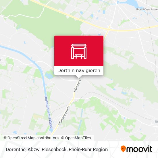 Dörenthe, Abzw. Riesenbeck Karte
