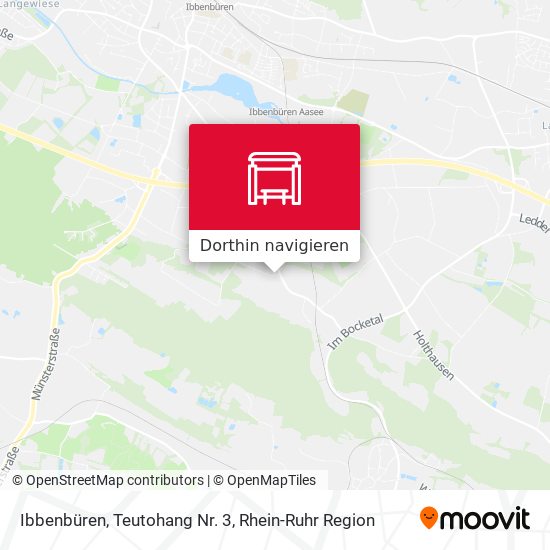 Ibbenbüren, Teutohang Nr. 3 Karte