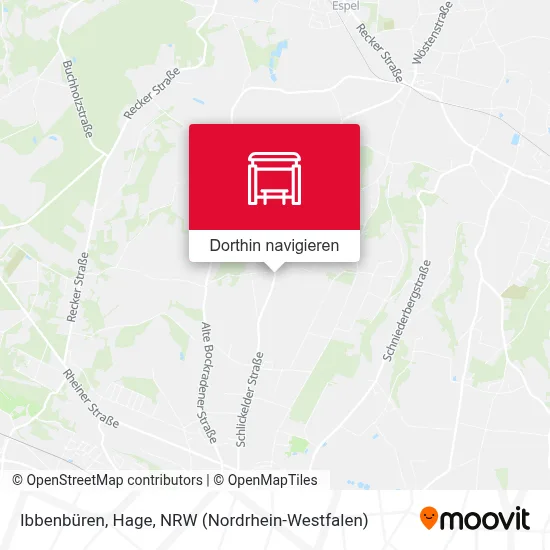 Ibbenbüren, Hage Karte
