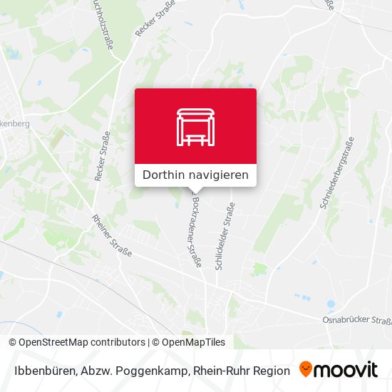 Ibbenbüren, Abzw. Poggenkamp Karte