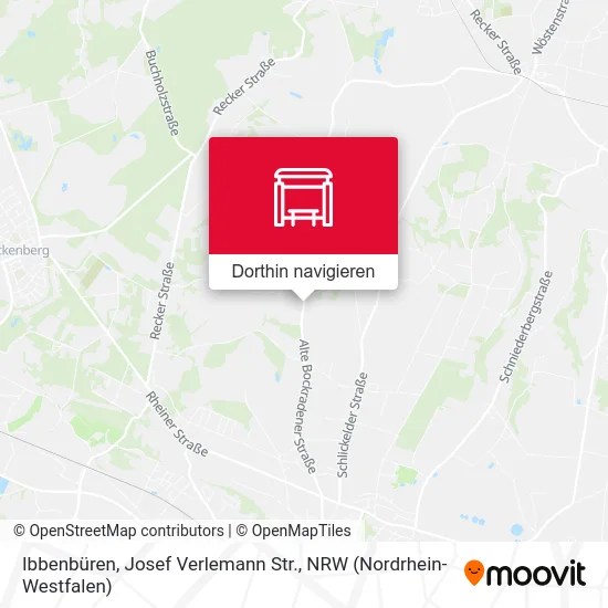 Ibbenbüren, Josef Verlemann Str. Karte