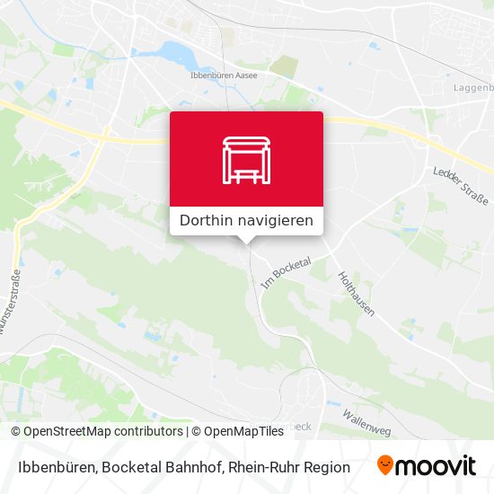 Ibbenbüren, Bocketal Bahnhof Karte