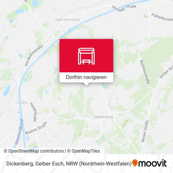 Dickenberg, Gelber Esch Karte