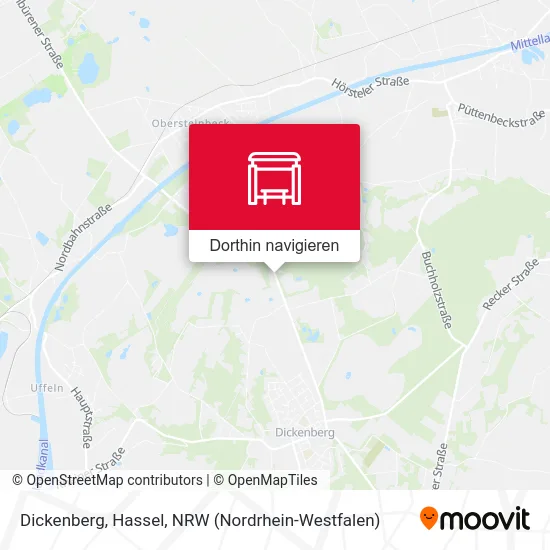 Dickenberg, Hassel Karte