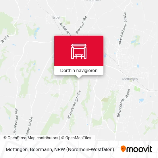 Mettingen, Beermann Karte