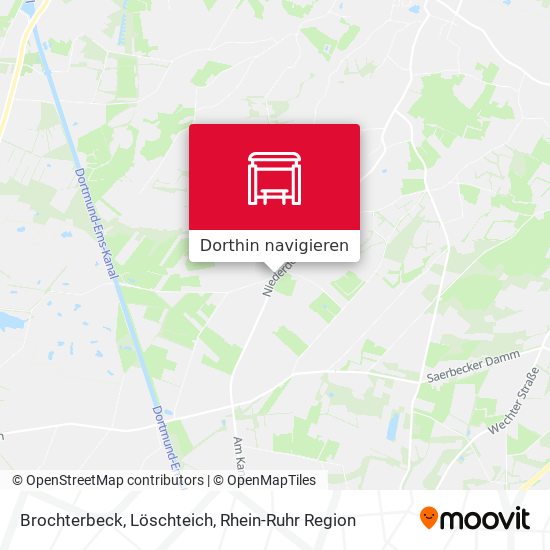 Brochterbeck, Löschteich Karte