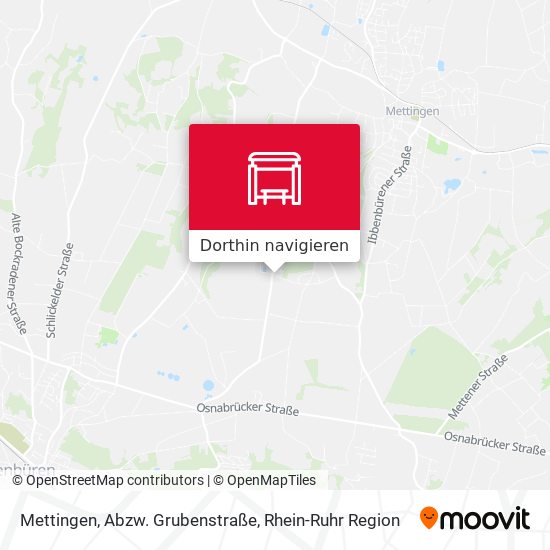 Mettingen, Abzw. Grubenstraße Karte